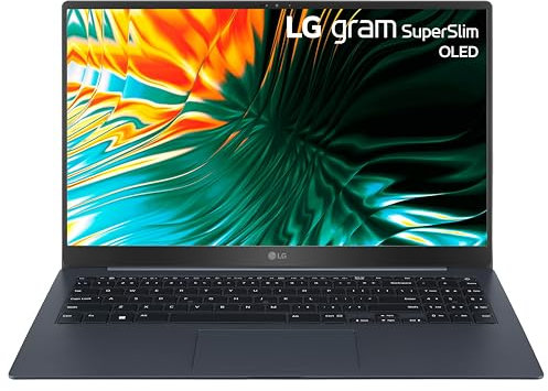LG Gram Superslim - Computer portatile ultra sottile e leggero da 15,6, Intel Evo Edition, Intel Core Ultra 7, 32 GB di RAM, SSD da 2 TB, nero