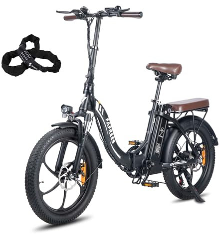 Fafrees F20 Pro E Bike Klapprad Elektrofahrrad 20 Zoll, City Ebike 36V 18AH Akku, Reichweite bis zu 70-150km, 250W Fatbike, Pedelec 25km/h, E Fahrrad Herren Damen (Schwarz)