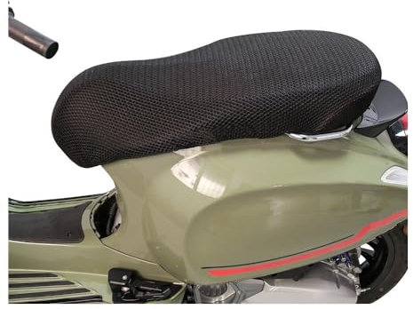 Motorrad Sitzkissen Für Vespa Primavera Sprint LX GTS GTV Beifahrer Fahrer Nylon Sitzkissen Motorrad Atmungsaktive Mesh Stoff Sitzbezug