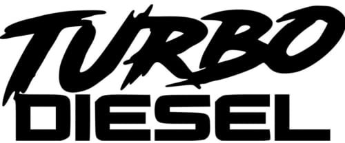 Generic Turbo Diesel - Allwetter-Aufkleber, Vinyl-Aufkleber, Auto, Laptop, LKW, Werkzeugkasten, Fenster, Tumbler, Boot, Anhänger usw (Hellgrau, 5x6), AMZUCDDE001