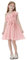 PatPat Robe Fille Princesse Été sans Manches Une Épaule avec Détails de Volants pour Cocktail Soirée Fête Mariage Cérémonie Bapteme Enfant Robe A-Ligne 6-12 Ans, Rose Clair, 11-12 Ans
