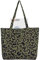 Hopton Leoparden Tasche Damen Canvas Tasche Hohe Kapazität Tragetaschen Umhängetasche für Arbeit, Schule, Einkaufen, Reisen und Camping usw