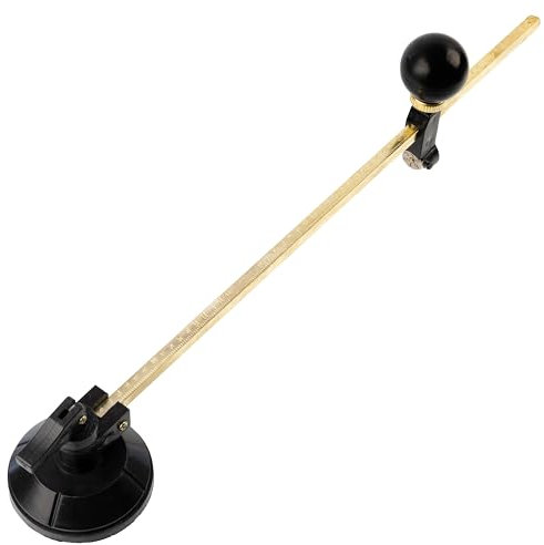 AERZETIX - C77177 - Einstellbarer runder Glasschneider mit Saugnapf und 6 Wolframkarbidklingen - max. Schnittdurchmesser Ø60 cm