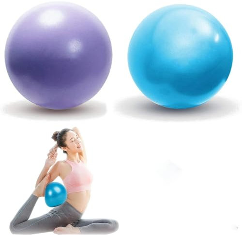 Aililong 2 Bolas de Pilates 25 cm, Bolas de Yoga Antideslizantes, Bolas de Gimnasia pequeñas, Incluyendo Bombas de Aire, Bolas de Ejercicio de Equilibrio, Fisioterapia