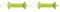 Kerbl Rutland Lime Green Gate Handle (Pack of 2)