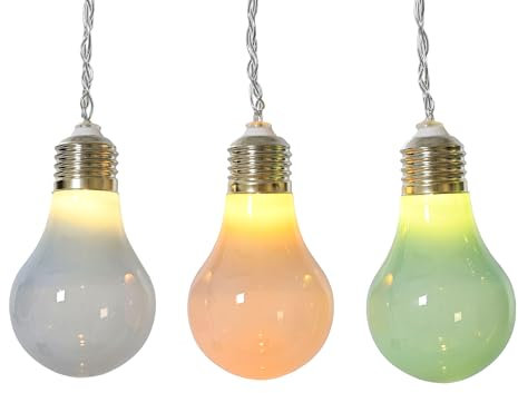 LED Solar Lichterkette Glühbirnen 4,5m - Solarlichterkette für Garten Balkon - Solarkette Gartenbeleuchtung Partylichterkette - Beleuchtung Außen Gartendeko Pastell Warmweiß