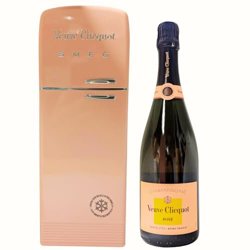 Veuve Clicquot Rosé Champagner 0,75 l 12,5% + original SMEG Kühlschrank by Reichelts