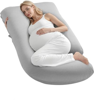 VEVOR Pregnancy Pillow, G-Shaped Maternity Pillow, Full-Body Support Pillow with Removable & Washable Cover, Soft and Breathable Pregnancy Body Pillows for Back, Belly, Hips, Legs Relief