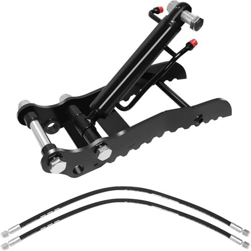 Hydraulische Daumenklammer für Minibagger, hydraulische Daumenklammerbefestigung, multifunktionale Zusatzklammer für Baggerschaufeln, zum Aufnehmen von Baumstämmen,Singleholethumbclip