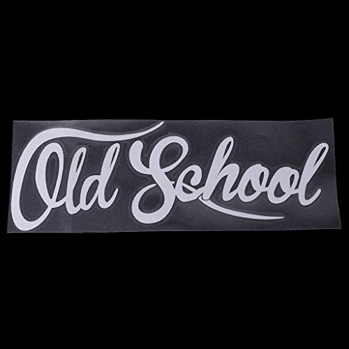 Autocollants de style automobile 19 x 7 cm Old School Lettre anglaise Décoration Garage Stickers muraux Outils de style de voiture Autocollant de voiture