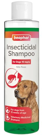 Beaphar - Insecticidal Shampoo for Dogs – Kills Fleas Fast & Helps Prevent Flea Reinfestation – Veterinary Medicinal Shampoo – Contains Permethrin – Cleanses and Maintains a Healthy Coat – 250ml