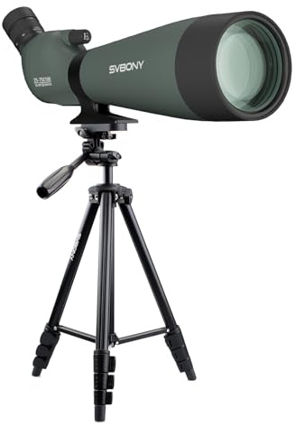 Svbony SV28 HD, Cannocchiale Professionale Potente 25-75x100 | Tiro Al Bersaglio Bird Watching, Zoom 25-75x100 Con Immagini Chiare, Prisma BAK4 FMC E Adattatore Smartphone