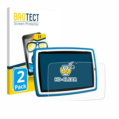 brotect Pellicola Protettiva per Lisciani Mio Tab 10 Tutor XL | 2 Pezzi Chiara Protezione Schermo Made in Germany Trasparente Anti-Impronte