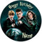 Personalised Wizrd Edible Icing Cake Topper (Round 7.5inch)