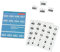 2 Blöcke Herlitz 791871 Aufklebenummern Zahlen 1-500, einfach, schwarz, 25 x 21 mm selbstklebend