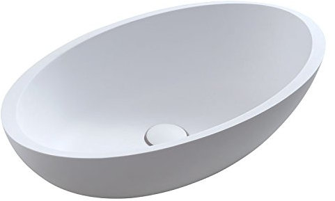STONEART Waschbecken LC153 weiß/60x35cm/matt