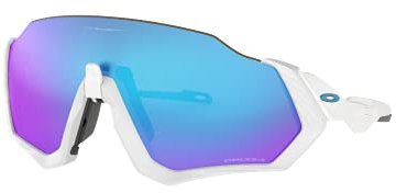 Oakley Herren Sonnenbrille Flight Jacket, Weiß (Blanco)