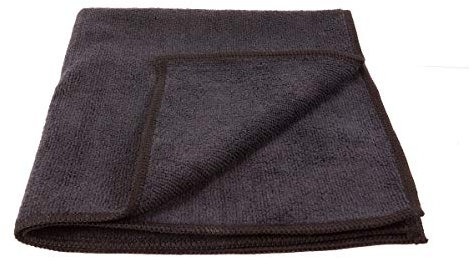 Sonty 3 Stück Microfasertuch, Putzlappen, Lappen 38 x 38 cm schwarz (3)