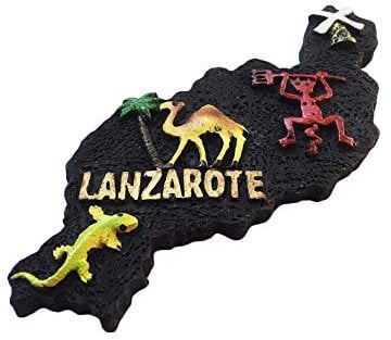 3D Lanzarote Spain Refrigerator Fridge Magnet Tourist Souvenirs Handmade Resin Craft Magnetic Stickers Home Kitchen Decoration Travel Gift