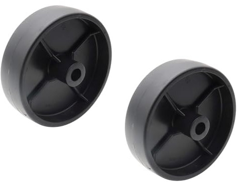 SECURA 2x Roue d'appui (plate) compatible avec MTD RS 115/96 13AH662F600 Tracteur de pelouse