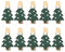 Supvox 25 Stücke Mini Holzklammern Handschuh Elch Weihnachtsbaum Form Holz Wäscheklammern Dekoklammern Weihnachten Deko Klammern Foto Clips für Fotowand Basteln Snacks Tüten