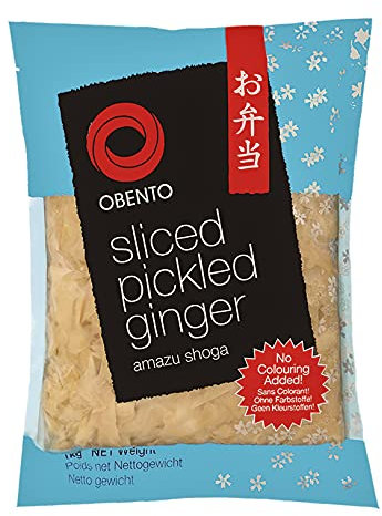 Obento Sliced Pickled Ginger (Eingelegter Ingwer in Scheiben), 1 kg