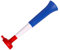 FUN FAN LINE - Pack x3 Plastik Vuvuzela Trompeten. Zubehör für Fußball- und Sportfeste. Geräuschvolles Lufthorn für die Animation. (Frankreich)