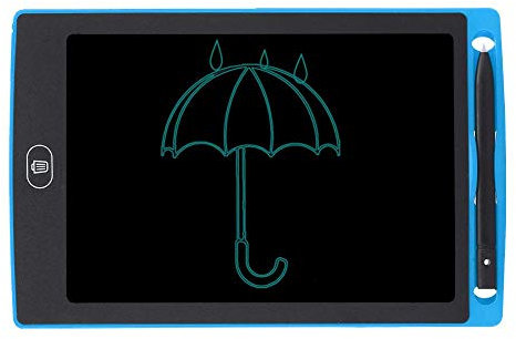 Ymiko 8.5in LCD Writing Pad Niños Smart Graffiti Tablero de Dibujo Escritura monocromática para niños Adultos(Armada)
