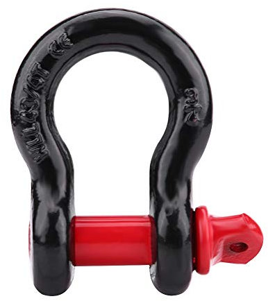 EVGATSAUTO Shackle Mount D Ring, Heavy Duty Galvanized Shackles D 2T/4400lbs 4.75T/10000lbs Option(4.75T) Galvanized Shackles D-Ring Shackle Shackle Winch Galvanized Lifting Shackles