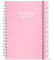 Planer 2021 Wochen- und Monatsplaner, A5 mit monatlichen Reitern, Rückentasche, elastischer Verschluss, flexibler Einband, Doppeldrahtbindung, 14.8 × 21 cm, rosa