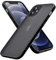 cadorabo Étui Compatible avec Apple iPhone 12 Pro Max (6,7) en Noir Givré - Coque de téléphone Portable avec Silicone TPU à l'intérieur et Dos en Plastique Mat - Housse de Protection
