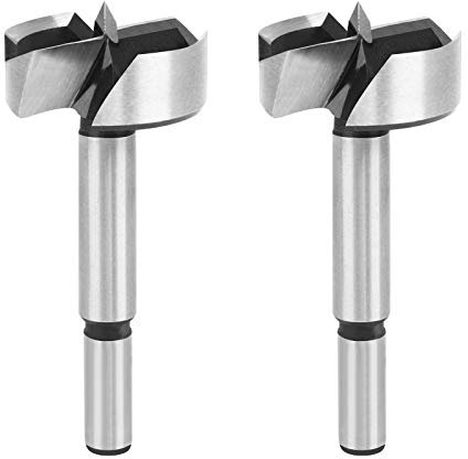 Yangfei 2Pcs Fresas Para Madera, Broca Fresadora de Acero, Diámetro 40mm, Brocas Forstner (Longitud: 90 mm)