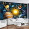Fototapete 3D Effekt Sternenhimmel des Universums Planet 3D Fototapete Wandbild Motiv Tapete Vlies Tapete Wandbild Wanddekoration fototapete 3D Tapete effekt Vlies wandbild Schlafzimmer-430cm×300cm