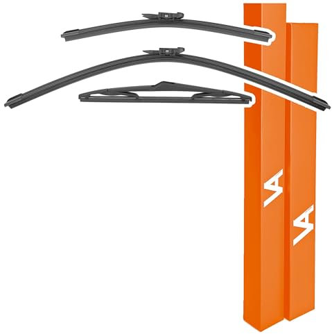 VIA ALBION® Wiper Blades for Nissan Qashqai Mk1 & Qashqai+2 (2007-2013) – All-Weather Set of Front & Rear Wipers