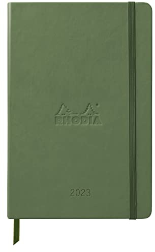 RHODIA 194128C – Wochenplaner Webplanner 2023 Salbei – A5 14,8 x 21 cm – Gitter-Terminkalender – 160 Seiten 90 g/m – fester Einband – Kollektion Rhodiatime