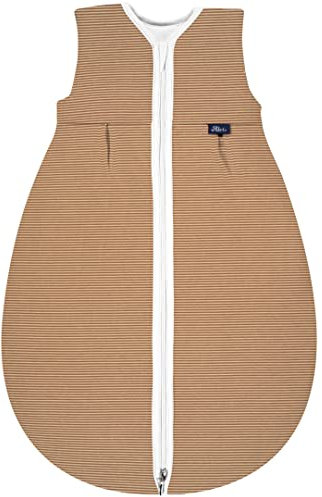 Alvi Baby Mäxchen Thermo Schlafsack, Baby-Schlafsack ohne Ärmel, Winterschlafsack, Außensack wattiert (GOTS Starfish, 100)