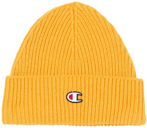 Champion Unisex Lifestyle Caps-802418 Beanie-Mütze, senfgelb, One Size