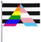 Straight ally Transgender Rainbow Pride Flag Flag 3X5 Ft – UV-beständig – Garten Yard Flag Outdoor Flag mit Ösen