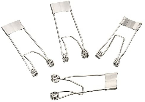 PATIKIL 52x19mm LED-Scheinwerfer Clip 10Pack Deckenleuchte Federklemme Scheinwerfer Haltefeder Leuchtdiode Einbauleuchte Halteklemme