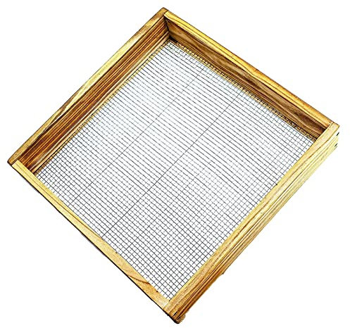 Setaccio Rotante per Terreno, setaccio per Pietre da Giardino in Legno, setaccio da Giardino per Terreno e Pietra, setaccio per Ghiaia in Legno massello Setaccio per terriccio per Compost, setacci da