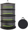 Forhome Red para Secar Hierbas, Secador Colgante de 4 Capas, Red Colgante de Malla Plegable, Red para Plantas de Hierbas con Cremalleras para Plantas, Verduras, Hierbas, Brotes (Negro)