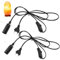JTgugu 2 Stück Kabel mit Schalter für Salzlampe Lampenfassung E14 mit 1,8M Kabel Schalter und Eurostecker für Salzlampe Lsolierung Salzleuchte Kabel Salz Lampefassung - Schwarz
