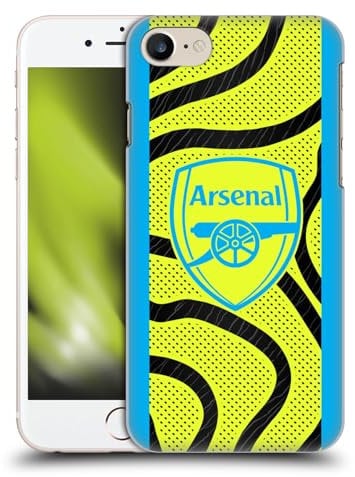 Head Case Designs Officially Licensed Arsenal FC Away 2023/24 Crest Kit Hard Back Case Compatible With Apple iPhone 7/8 / SE 2020 & 2022