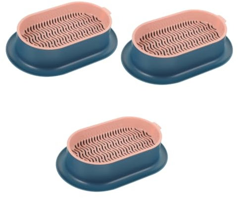Hemobllo 3er-Box Katzentoilette Tabletts Für Blumentöpfe Haustiertablett Saatschalen Katzenminze Snack-tablett Katzengras-hydrokultur-tablett Pflanze Plastik Haustier Katze