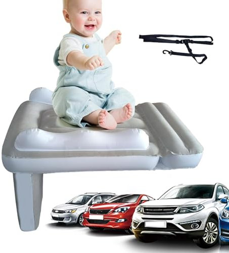 Baby Luftmatratze, 3 Modell Baby Reisebett, Aufblasbares Flugzeug Baby Reisebett, Kinder Auto Bett, Kinder Faltbares Auto Kissen, Baby Luftmatratze Flugzeug Sitzverlängerung, 4 in 1 Bett mit