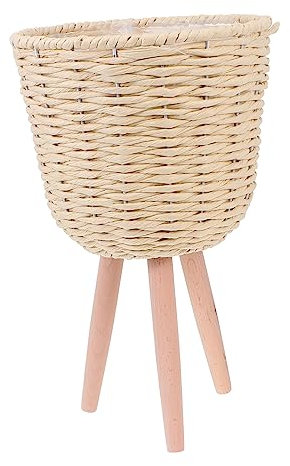 INOOMP Soporte para Flores De Suelo Maceta De Ratán Decorativa para Decoración del