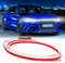 DREAMIZER Auto Tagfahrlicht LED, 12V 180cm Flexible Waterproof Auto Streifen Licht, Dynamic Scan Start Up Hoodbeam Kit, Auto Haube Licht Streifen für Autos, SUVs, LKWs (Weiß)