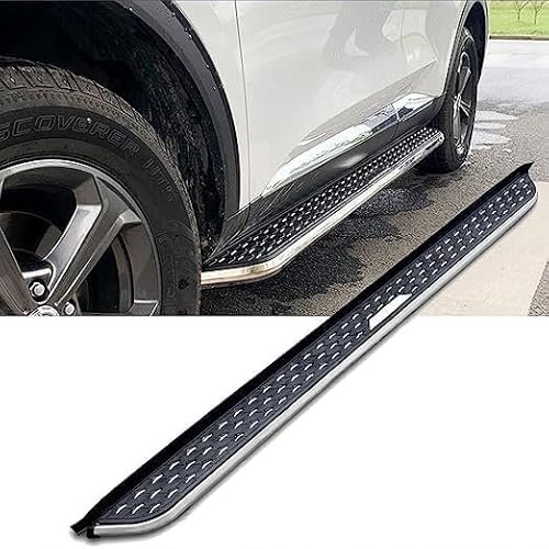 KEAAN 2 Stück Auto Trittbretter Seitenschweller für VW T6 Transporter 2015-2022 L1, Alu Auto Seitenstufen Trittbretter Schweller Anticrash Seitentrittleistenpedale Bodykit
