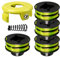 RAC118 Bobine de Rechange pour débroussailleuse Ryobi RLT3525S avec Couvercle de Bobine et Ressort, 1,2 mm de diamètre 8,4 m de Long (4 bobines + 1 Couvercle + 1 Ressort)