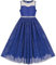 Sunny Fashion Mädchen Kleid Blau Pailletten Party Festzug Hochzeit Brautjungfer Maxi Kleid Tanzen Gr. 158,Blau,158